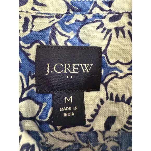 J.Crew Men’s Blue Floral Linen - Picture 4 of 7